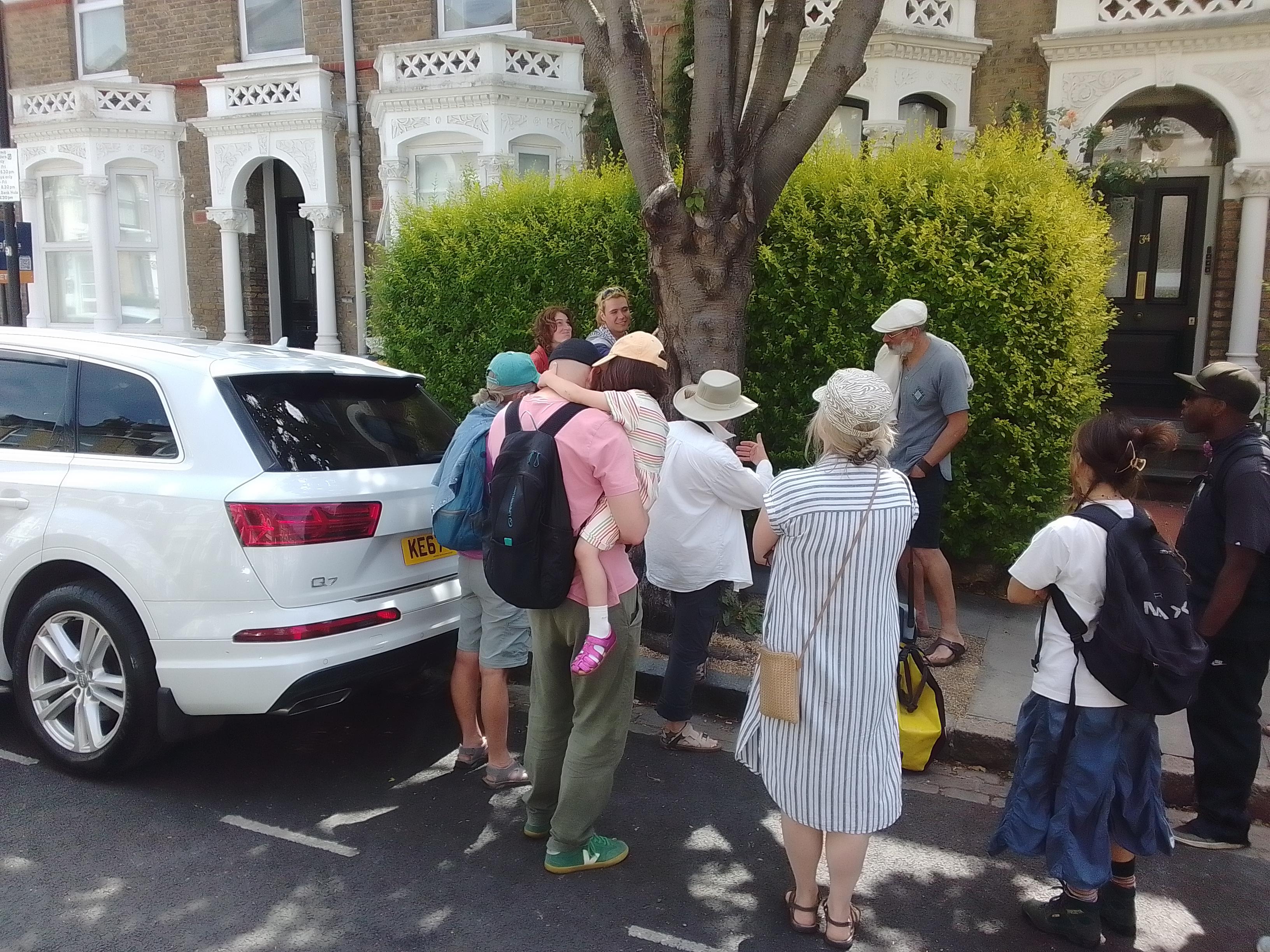 Talking trees and the ecology they host further up the street.